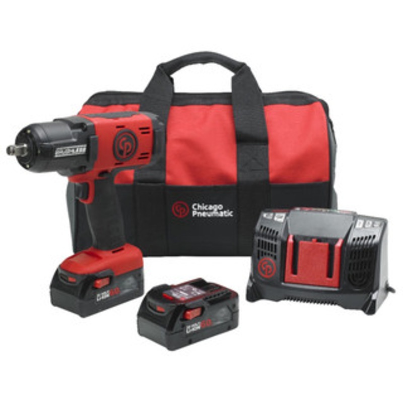 Chicago Pneumatic 1/2 Cordless Impact Wrench with 20V 6Ah Pack – CP8849-6AH