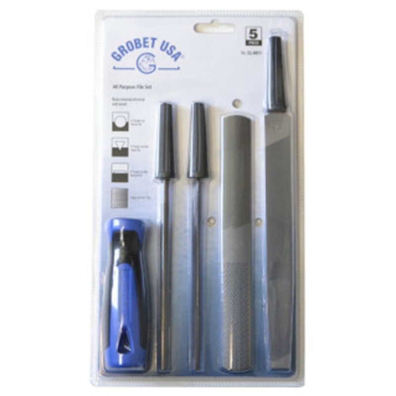 Grobet All Purpose File Set, 5 pc. – 32.4811