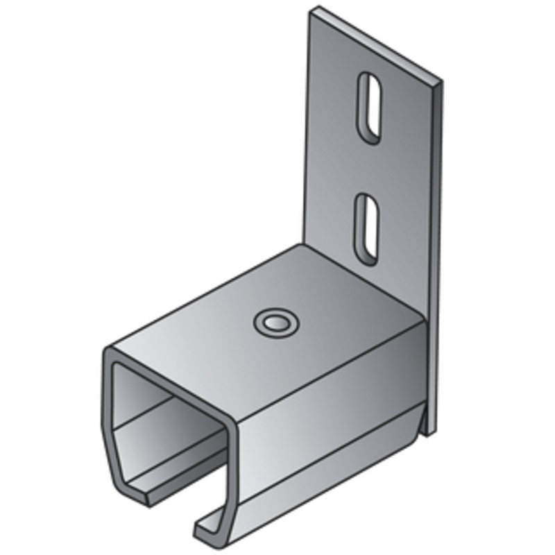 Steiner Wall End (Up), Wall Mount Bracket For Adjust-A-Wall Track & Roller System, 2.25 x 2 x 4 – 44402