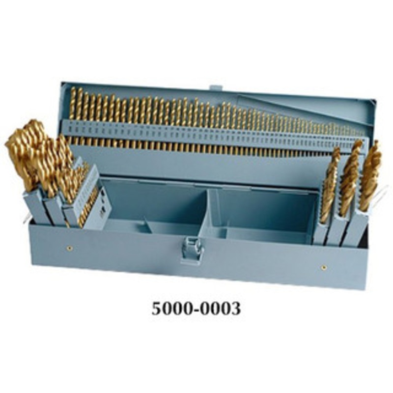 Precise 115 Piece TiN Coated HSS Jobber Drill Set – 5000-0003