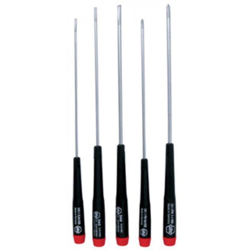 Wiha Precision Long Slotted/Phillips Screwdrivers 5 Piece Set – 26192