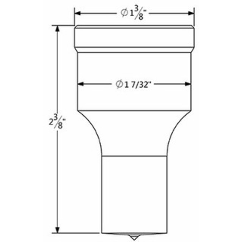 221 Rectangle Punch with 1/4 x 1/8 Keyway – 221RC