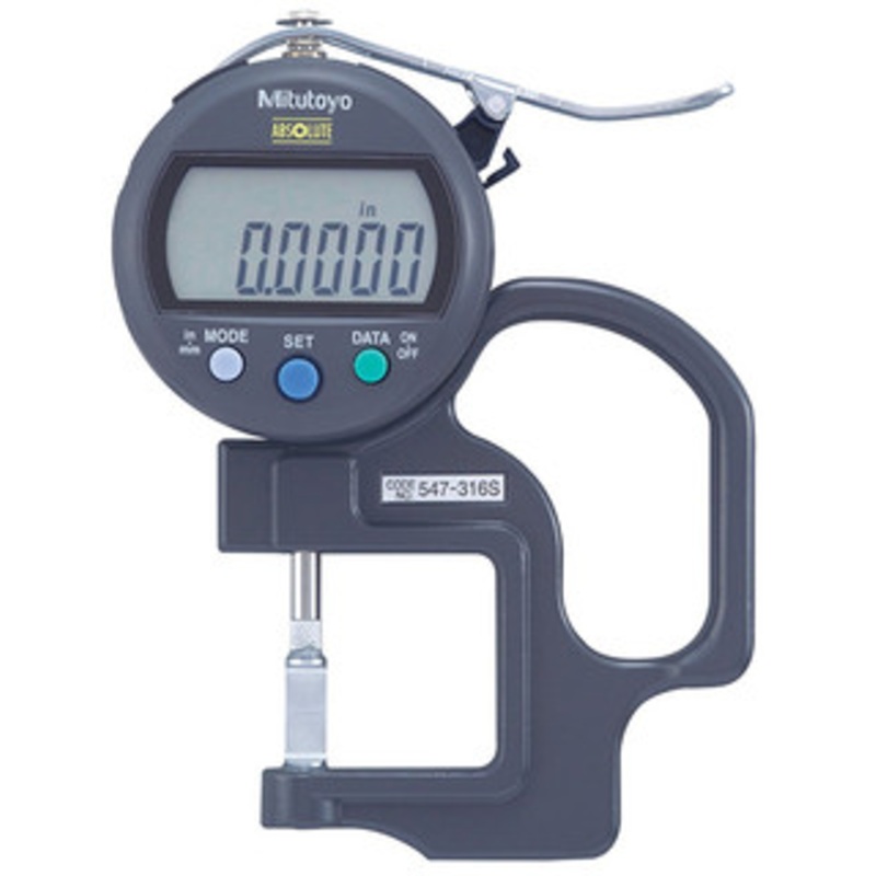 Mitutoyo Groove Thickness Measurement Gage, 0-.47/0-10mm Range – 547-316S