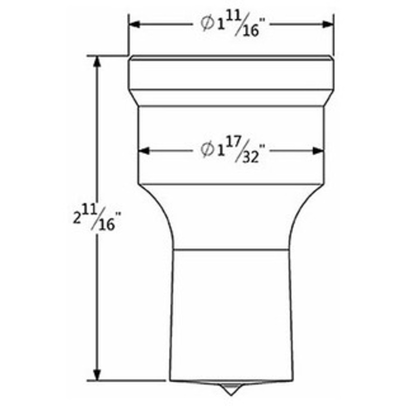 228 Rectangle Punch with 1/4 x 1/8 Single Keyway – 228RCCST