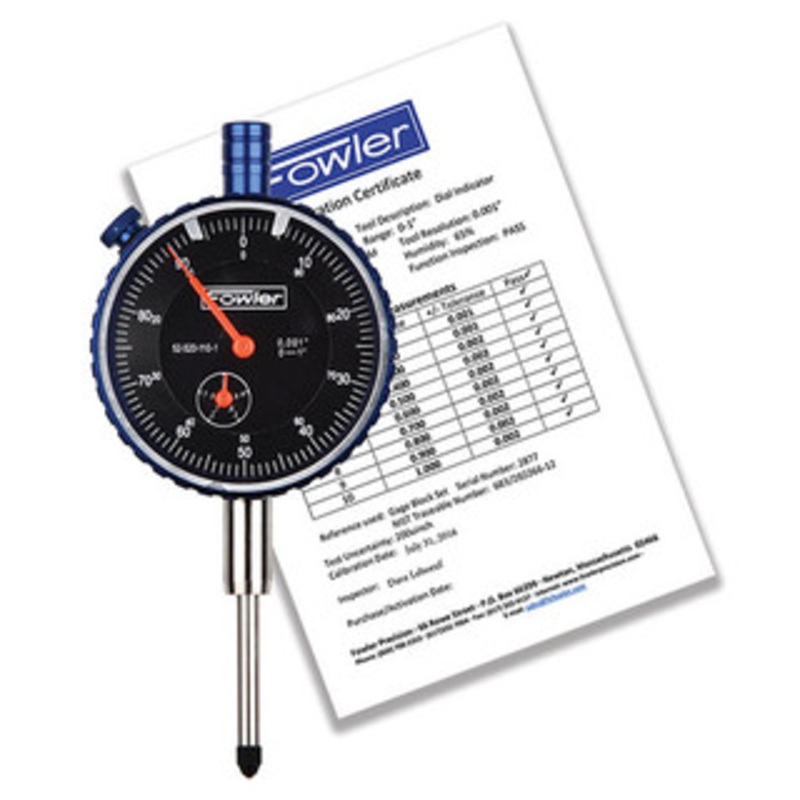 Fowler 1 Dial Indicator, Black Face – 52-520-110-1