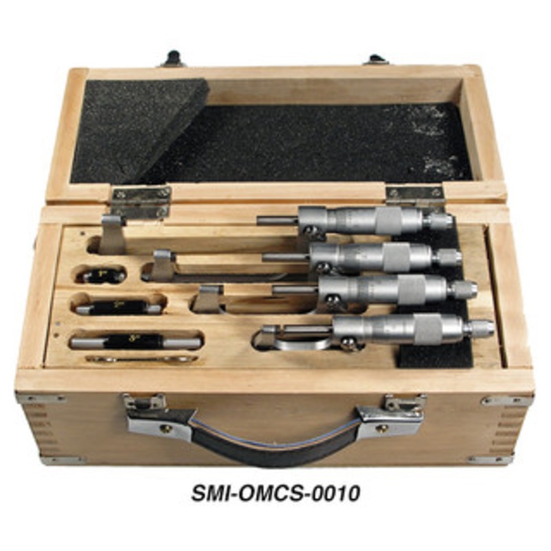 Suburban Chrome-Plated Outside Micrometer Set 0-4 Range – SMI-OMCS-0010
