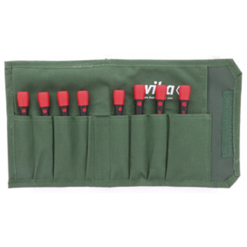 Wiha PicoFinish Precision Torx Screwdriver 8 Piece Set, T1-T8 in Canvas Pouch – 26793