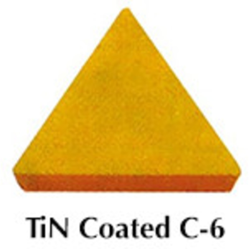 Precise TPU-323 ASA Tin Coated C-6 Carbide Insert Without Hole (Pack of 10) – 6023-1323