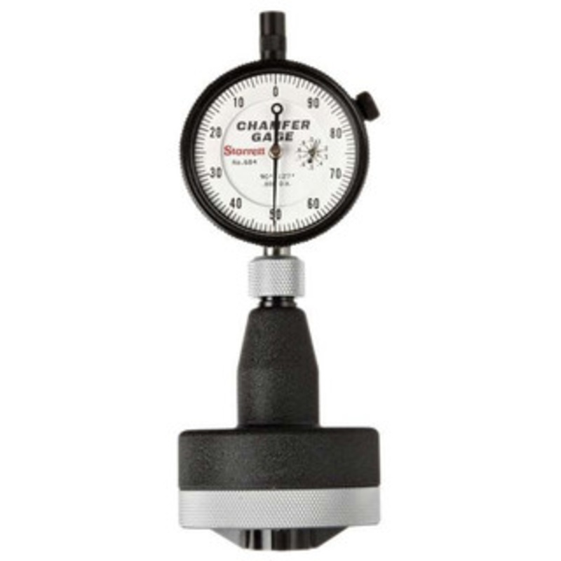 Starrett Dial Internal Chamfer Gage 684-4Z, 1 – 2 Capacity, 90 – 127 Angle Range