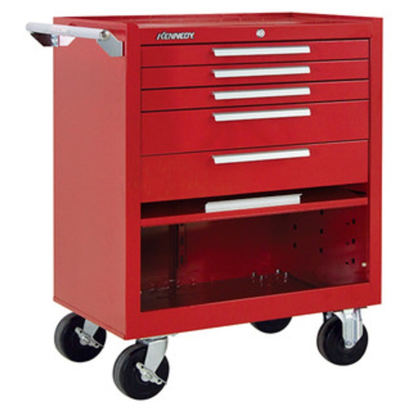 Kennedy K2000 29 5-Drawer Roller Cabinet, Industrial Red – 295XR