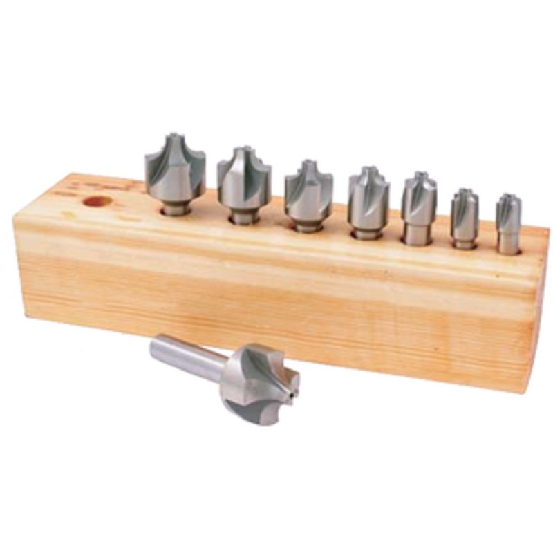 Precise High Speed Steel Corner Rounding End Mills & Set