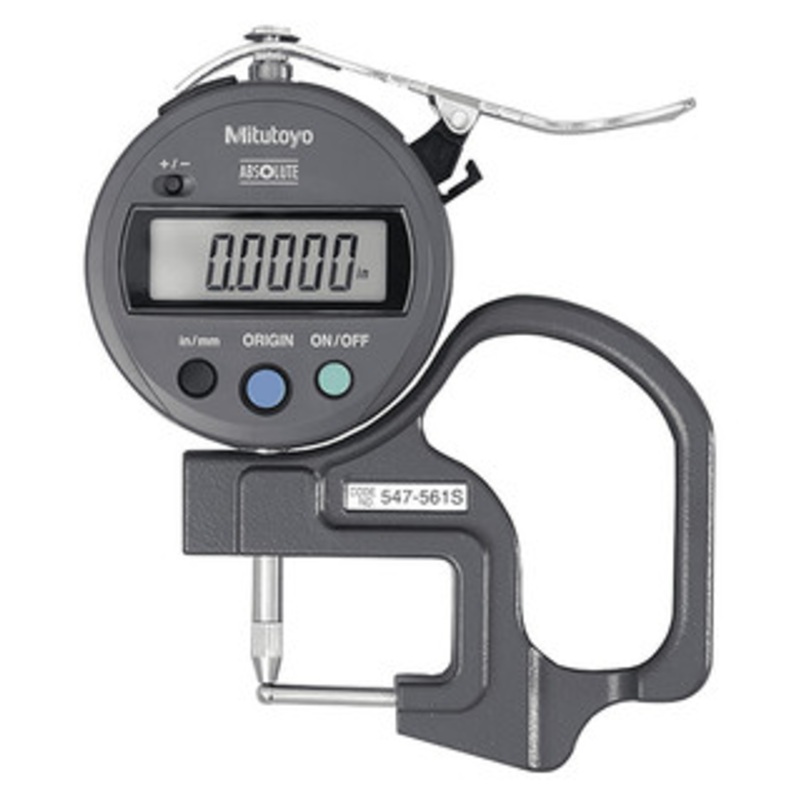 Mitutoyo Tube Thickness Measurement Gage, 0-.47/0-12mm Range – 547-561S