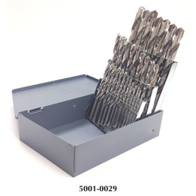 Precise 29 Piece High Speed Steel Jobber Drill Set – 5001-0029