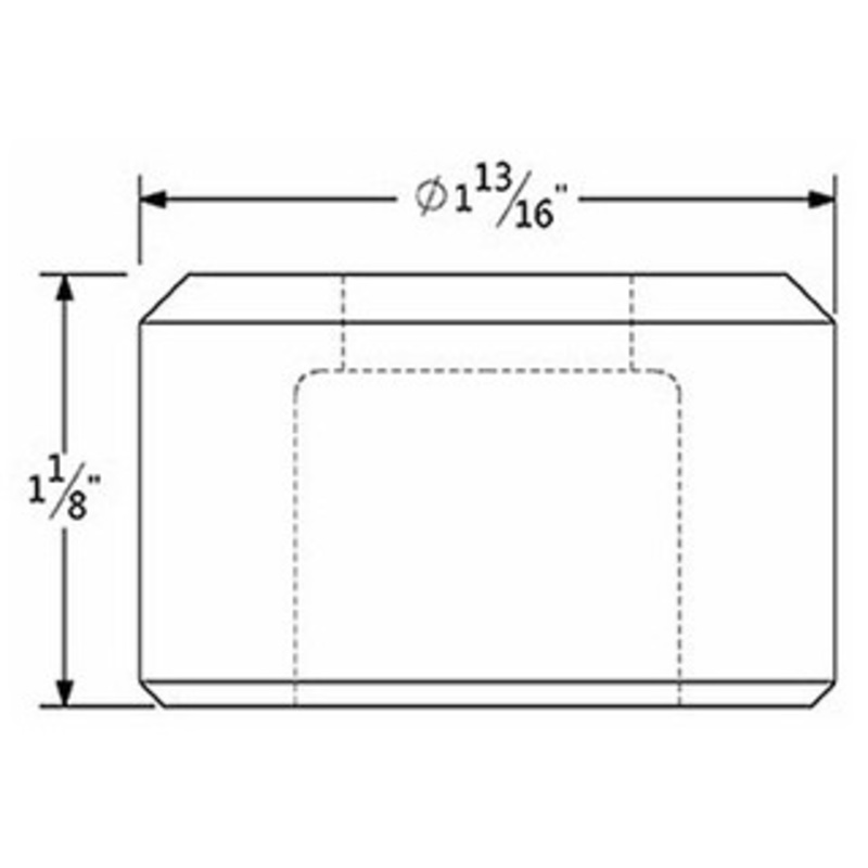 413 Oblong Die 19/32 x 1-1/16 with 2 Whistle Spots – 41391934