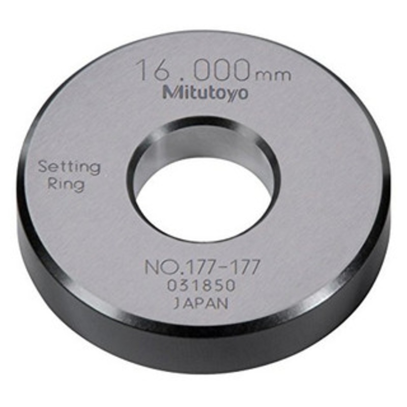 Mitutoyo Metric Steel Setting Ring, 16mm – 177-177