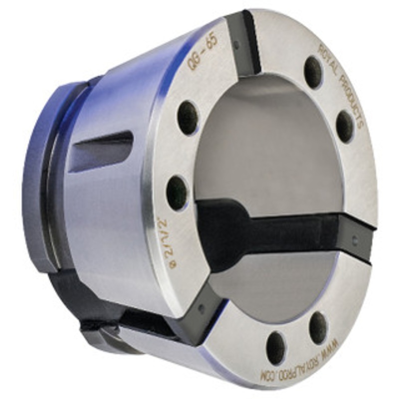 Royal QG-65 Ultra-Precision Quick-Grip Round Collet (Metric), Smooth, 45mm Size – 62382