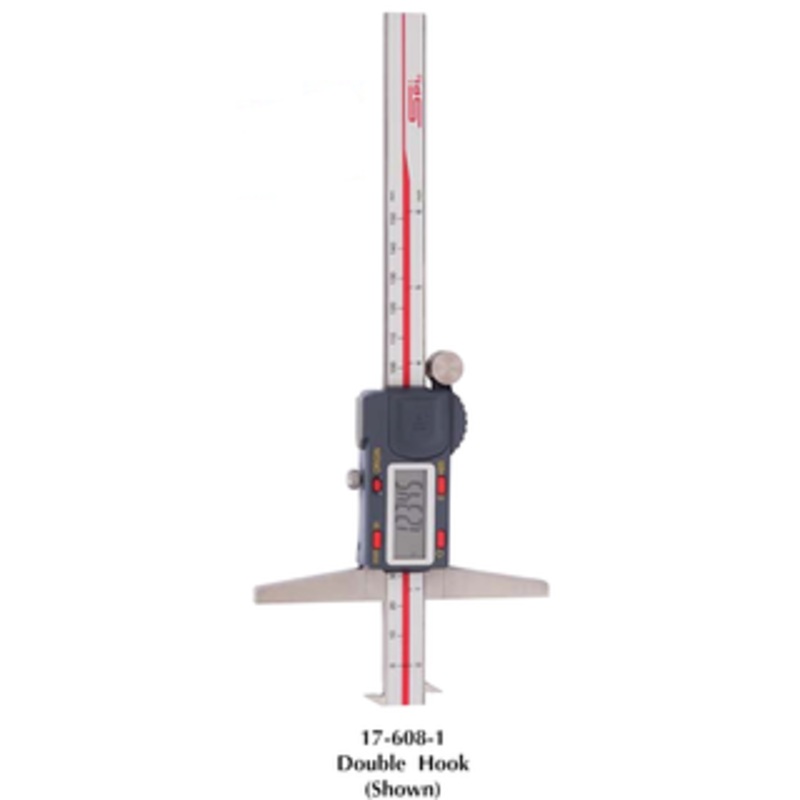 SPI Absolute IP54 Digital Depth Calipers, Double, Single or Without Hook