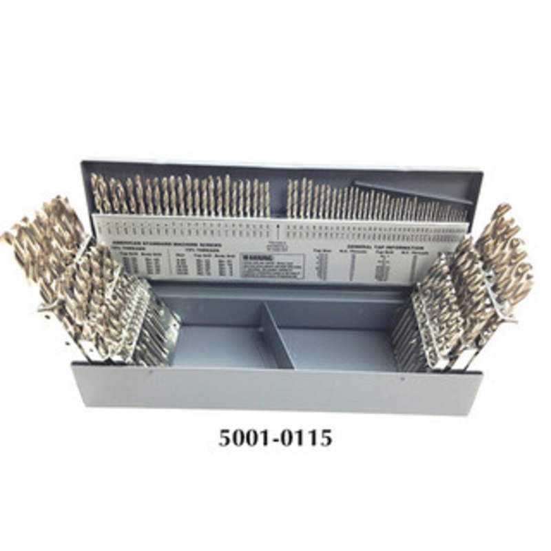 Precise 115 Piece High Speed Steel Jobber Drill Sets
