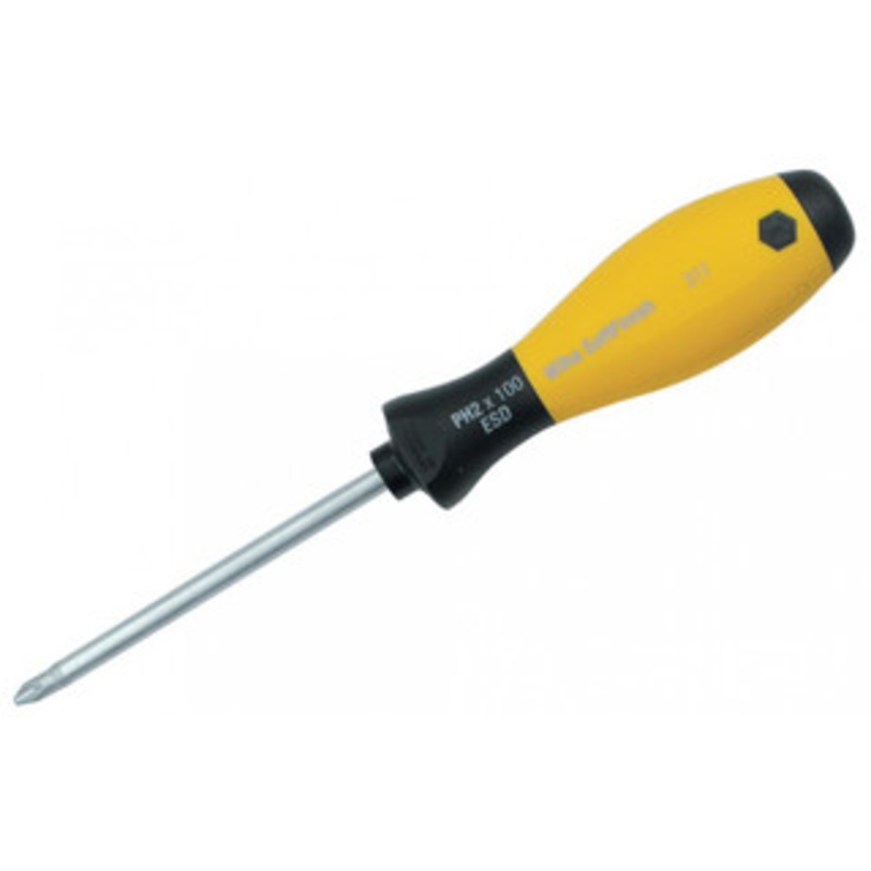 Wiha ESD SoftFinish Cushion Grip Phillips Screwdrivers
