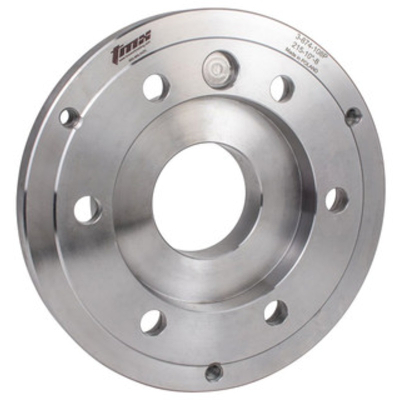 TMX Fully Machined Type A Steel Backplate for SET-TRU Chucks, 6in A2-6 – 3-874-066P