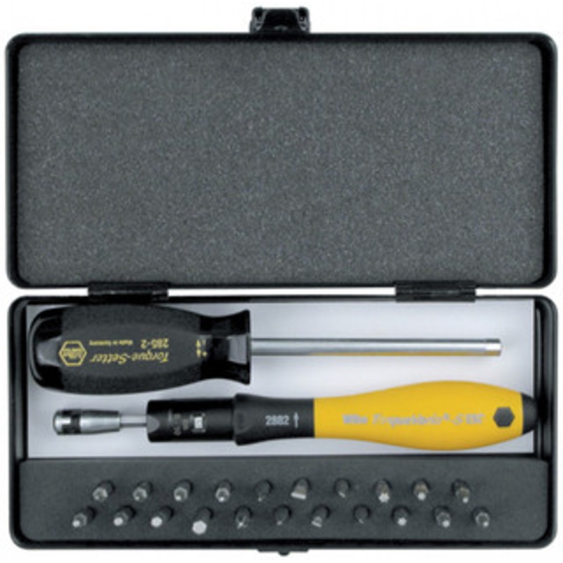 Wiha ESD Safe TorqueVario-S 15-80in/oz 24 Piece Micro-Bit Set – 28890