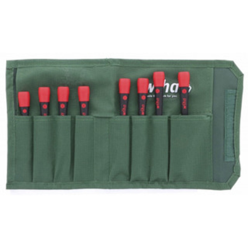 Wiha PicoFinish Precision Torx Screwdriver 8 Piece Set, T5-T20 in Canvas Pouch – 26796