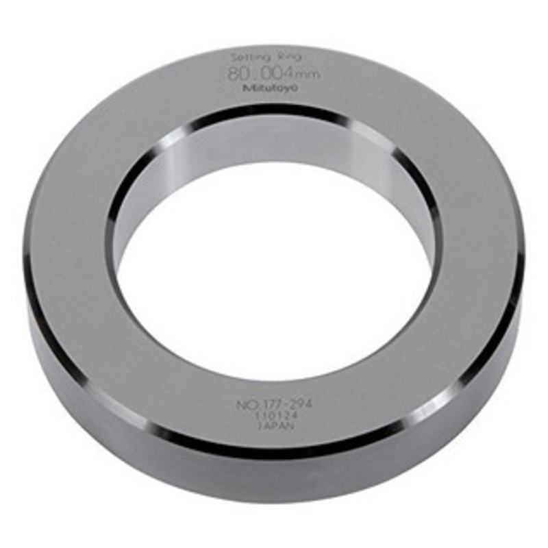 Mitutoyo Metric Steel Setting Ring, 80mm – 177-294