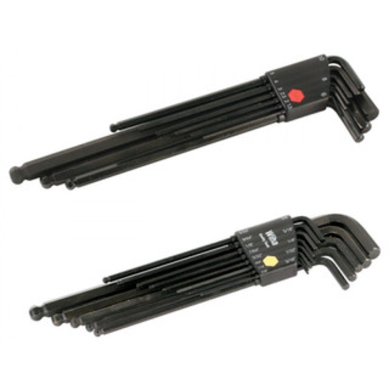 Wiha Ball End Hex Long Arm L-Key Inch/Metric 22 Piece Set – 36995