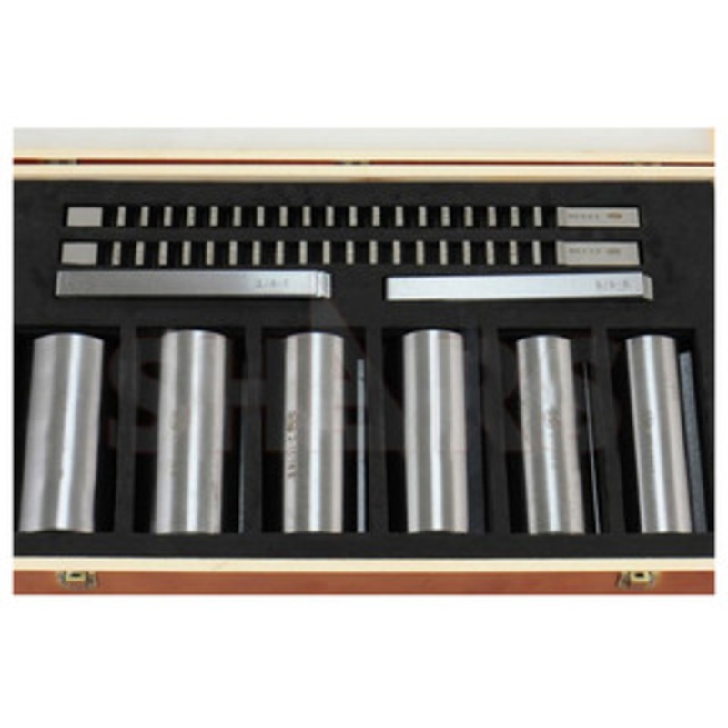 Precise No. 40-1/2 16th Size HSS Keyway Standard 17 Piece Broach Set – 404-626