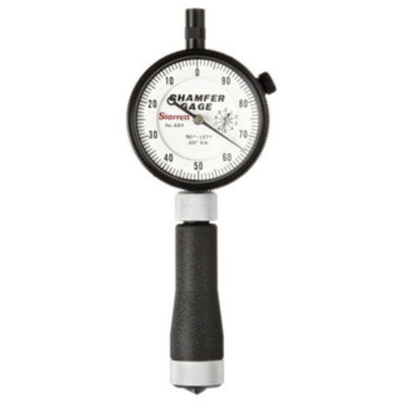 Starrett Dial Internal Chamfer Gage 684-2Z, 0 – 1/2 Capacity, 90 – 127 Angle Range