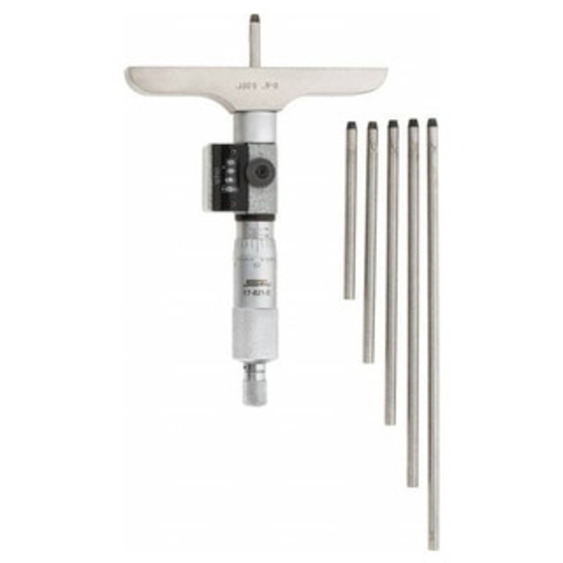 SPI Digit Depth Micrometer, 0-6 Range, 4 Base Width – 17-821-0