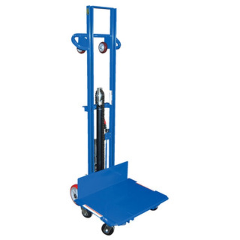 Vestil Lite Load Lift, Steel, 24 x 20 Platform, 6-1/8 to 54-1/8 Service Range, Foot Pump Operation – LLH-242056-4SFL