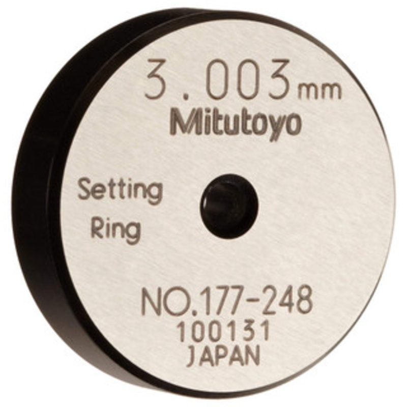 Mitutoyo Metric Steel Setting Ring, 3mm – 177-248