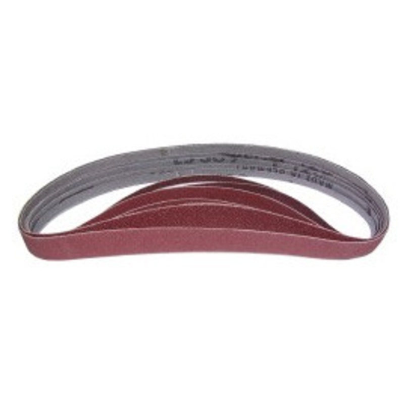 PRO-SOURCE Aluminum Oxide Abrasive Belts 5590010010JP, 1/4 Wide x 13 Long, 120 Grit – 52-482-7
