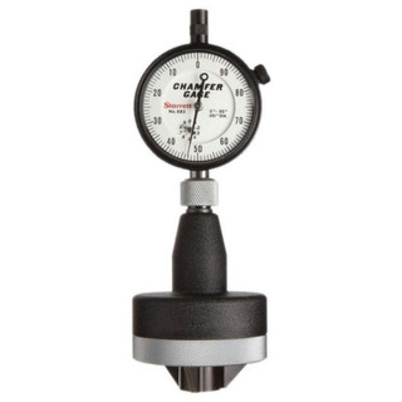 Starrett Dial Internal Chamfer Gage 683-4Z, 1 – 2 Capacity, 0 – 90 Angle Range