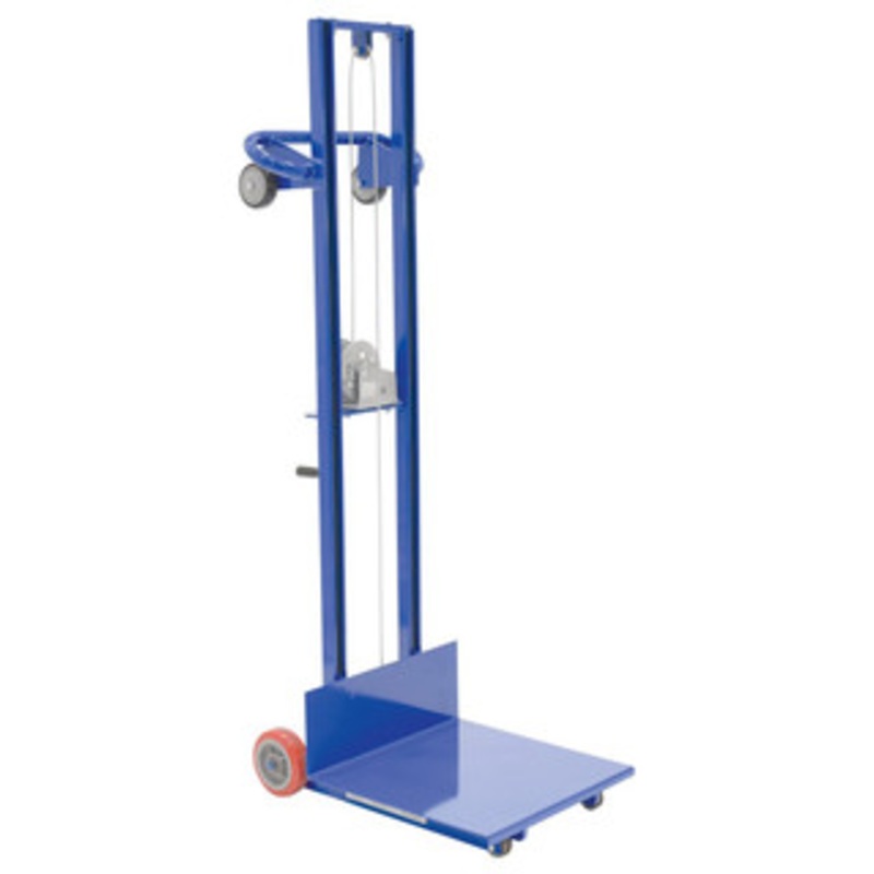 Vestil Lite Load Lift, Steel, 20 x 20 Platform, 3-1/8 to 58 Service Range, Winch Operation – LLW-202058-FW