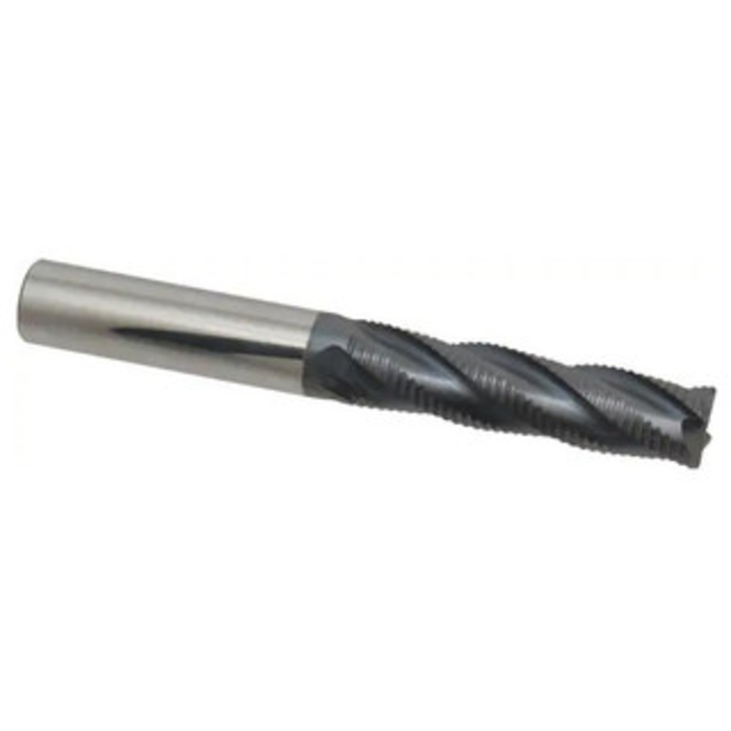 Accupro 4-Flute High Performance AlTiN Coated Fine Tooth Roughing End Mill, 1/2 Size, 2 LOC, 4 OAL – 37-266-4