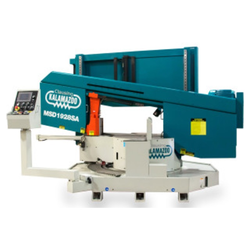 Clausing-Kalamazoo 19 x 28 Semi-Automatic Horizontal Twin Column Double Miter Bandsaw MSD1928SA