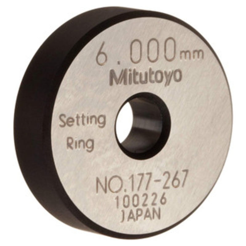 Mitutoyo Metric Steel Setting Ring, 6mm – 177-267