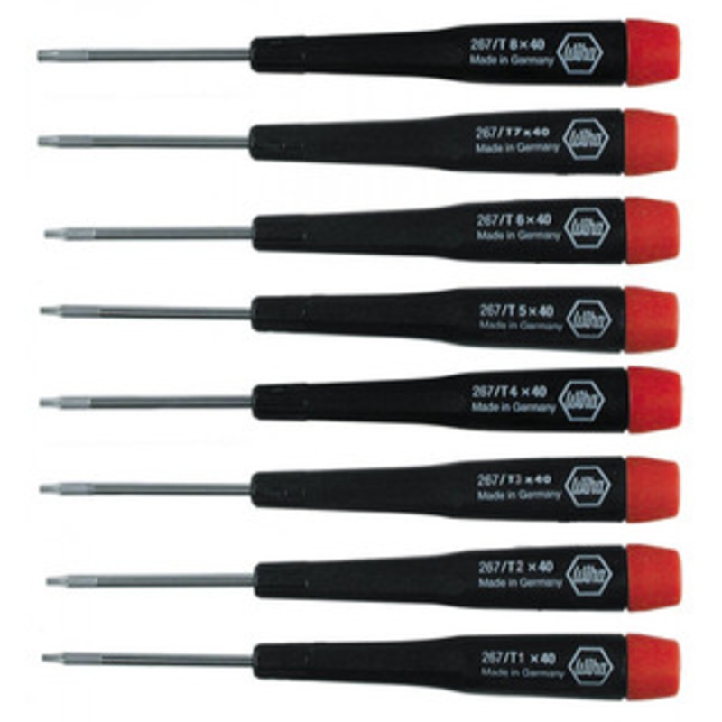 Wiha Precision Torx Screwdriver 8 Piece Set, T1-T8 – 26791