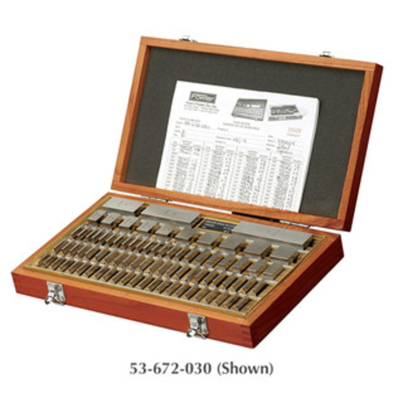 Fowler 36 & 81 Piece Square Gage Block Sets