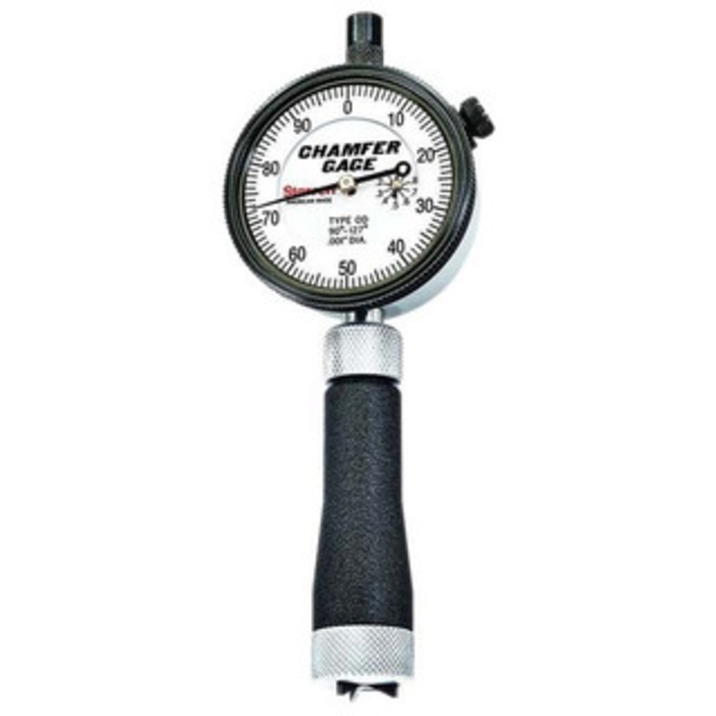 Starrett Dial External Chamfer Gage 686-1Z, 1/8 – 1/2 Capacity, 90 – 127 Angle Range