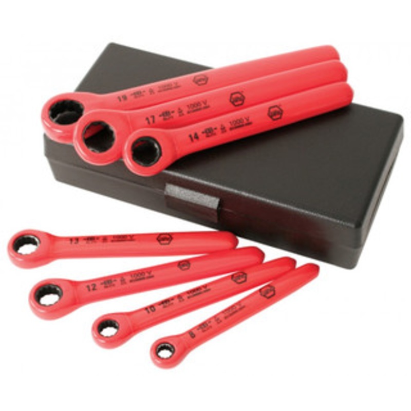 Wiha Insulated Ratchet Wrench 7 Piece Metric Set – 21290