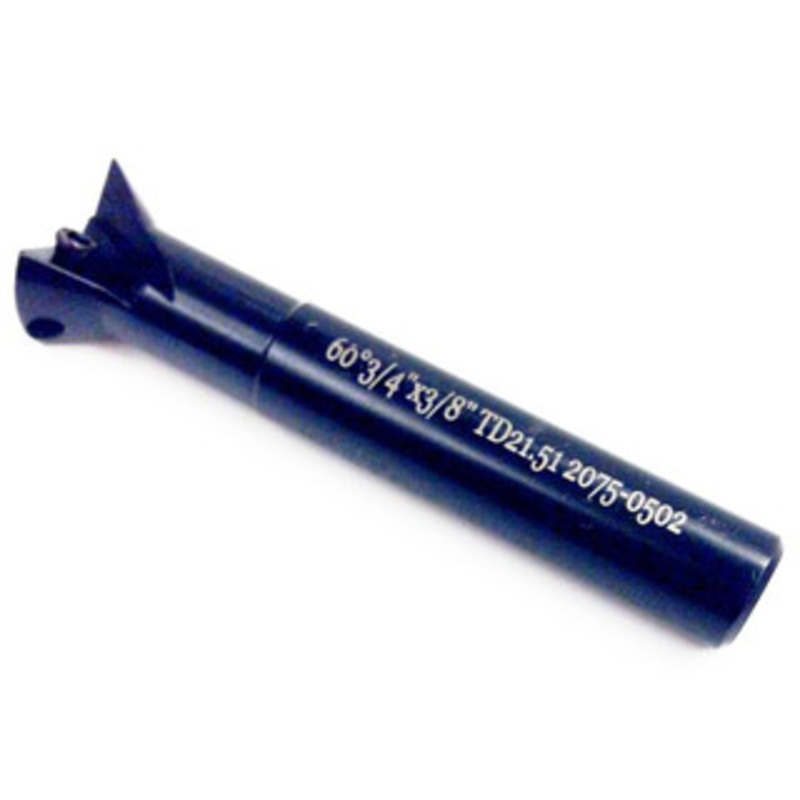 Precise 60 3/4 Cutting Dia. Indexable Dovetail Cutter – 2075-0502
