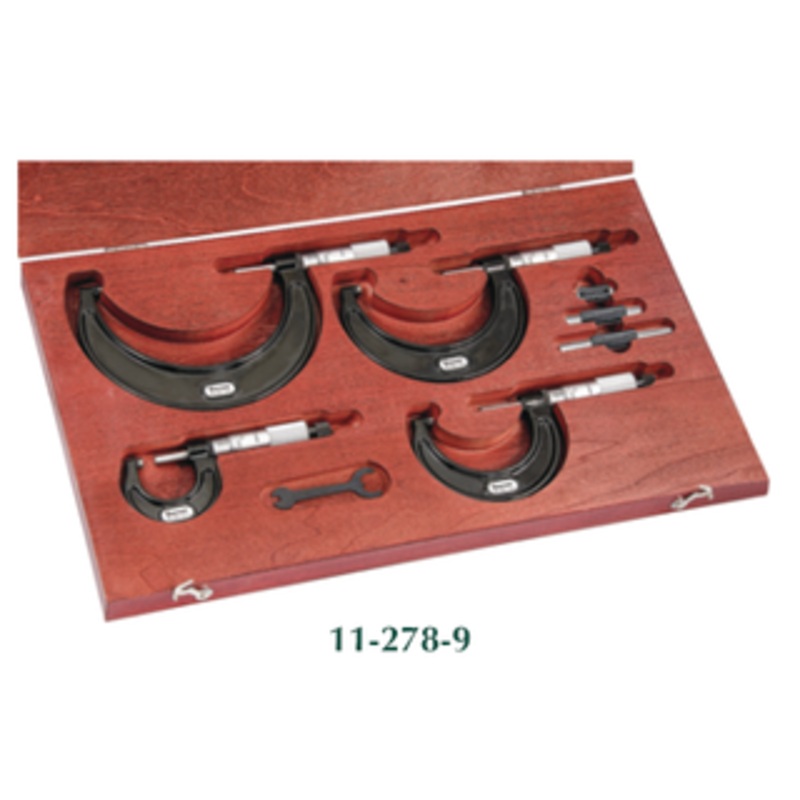Starrett Series 436 0-4 Outside Micrometer Set ST436.1BXRLZ – 11-278-9