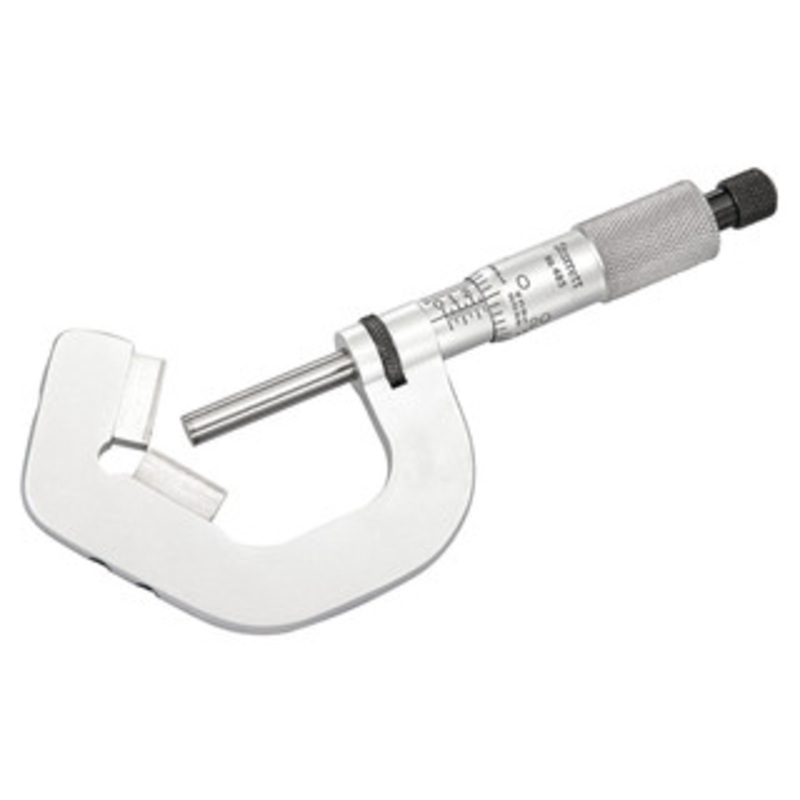 Starrett V-Anvil Micrometer T485XRL, 0.078 – 1 – 11-379-5