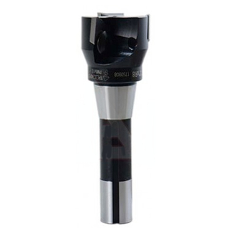 Precise R8 Shank, 2 Carbide Indexable End Mill – 404-919