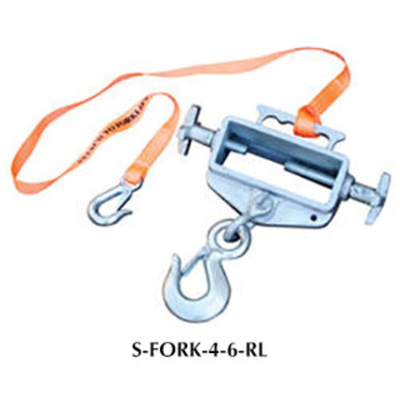 Vestil Single Fork Hoisting Hook w/Rigid Hook – S-FORK-4-6-RL