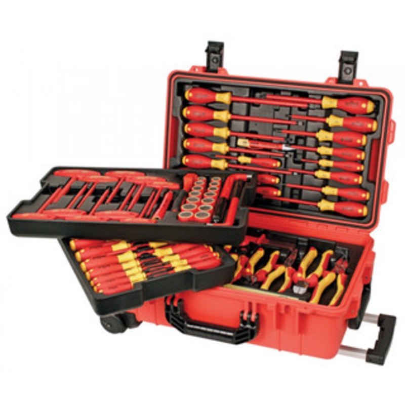 Wiha Insulated 80 Piece Set in Rolling Tool Case – 32800