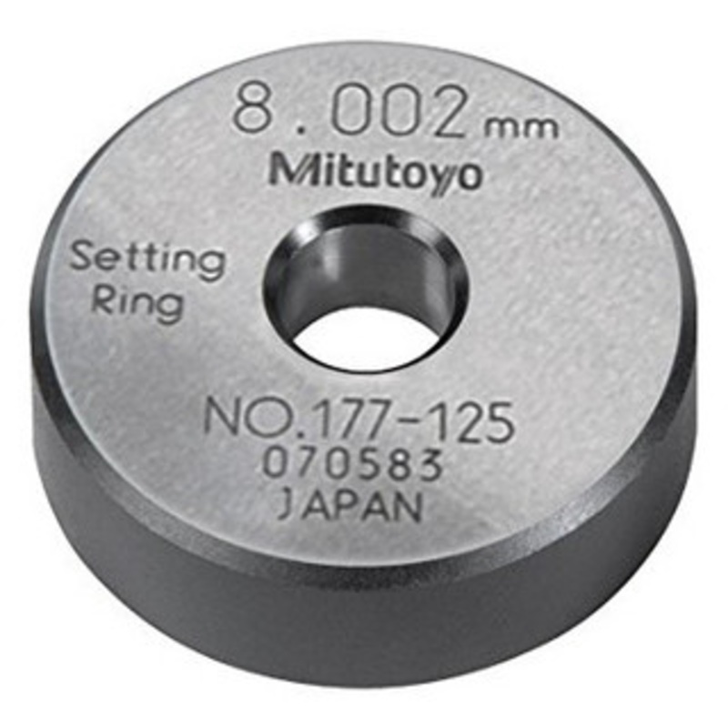 Mitutoyo Metric Steel Setting Ring, 8mm – 177-125